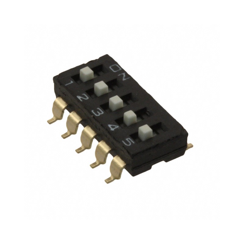 10 pcs : A6S-5104-H(VNM) - SWITCH SLIDE DIP SPST 0.025A 24V