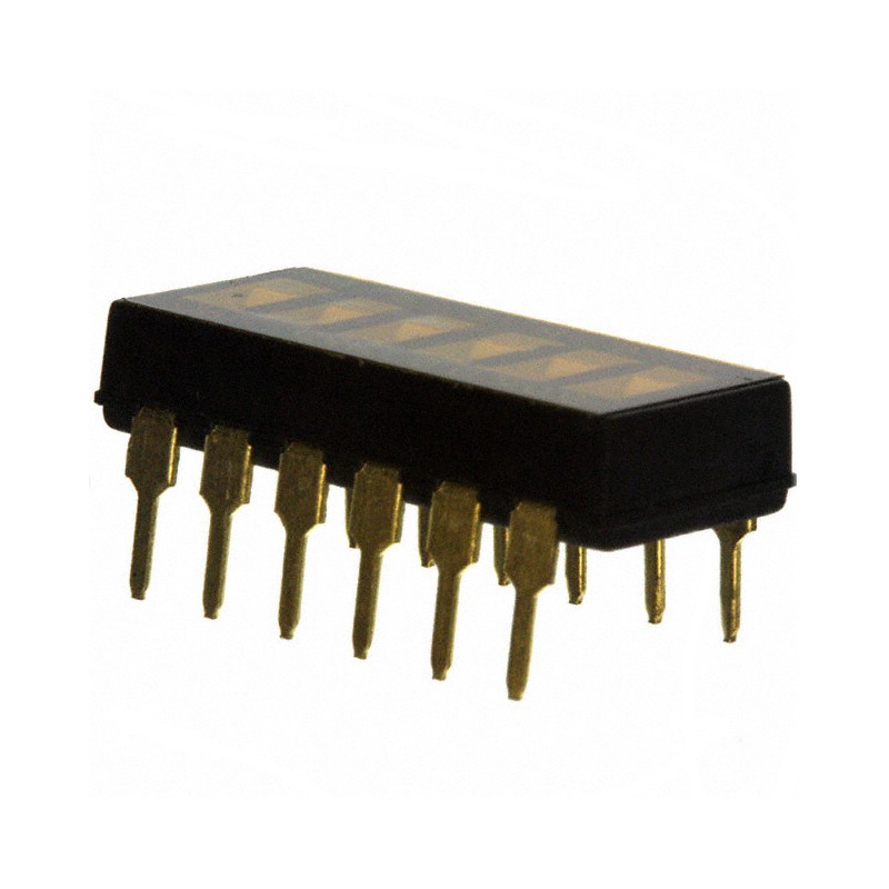 10 pcs : SDA06H0B - SWITCH SLIDE DIP SPST 0.025A 24V
