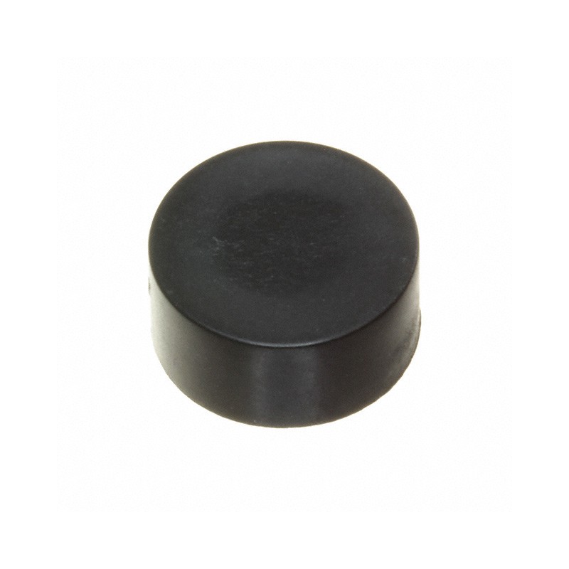 10 pcs : U2602 - CAP PUSHBUTTON ROUND BLACK