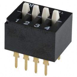 10 pcs : CES-0402MC - SWITCH SLIDE DIP SPST 0.1A 6V