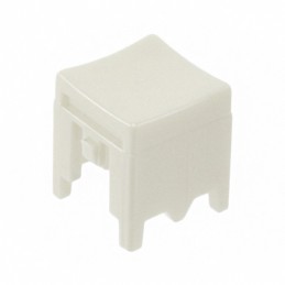 10 pcs : P23495 - CAP PUSHBUTTON SQUARE WHITE