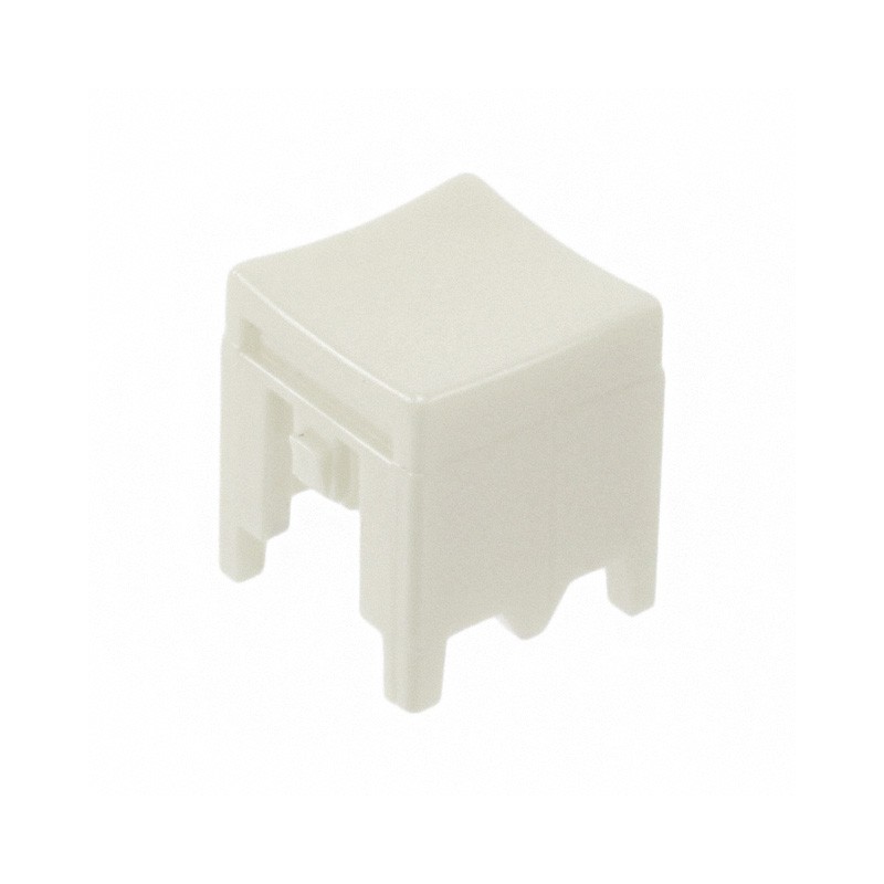 10 pcs : P23495 - CAP PUSHBUTTON SQUARE WHITE