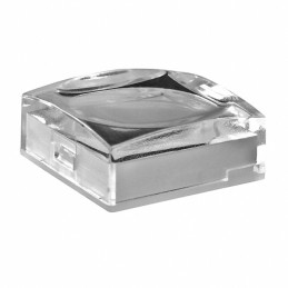 10 pcs : AT3074JB - CAP PUSHBUTTON SQUARE CLEAR/WHT