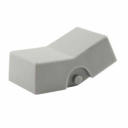 10 pcs : AT4156H - CAP ROCKER RECTANGULAR GRAY