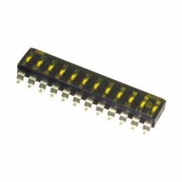 10 pcs : EDS12SGRSTU04Q - SWITCH SLIDE DIP SPST 0.025A 24V