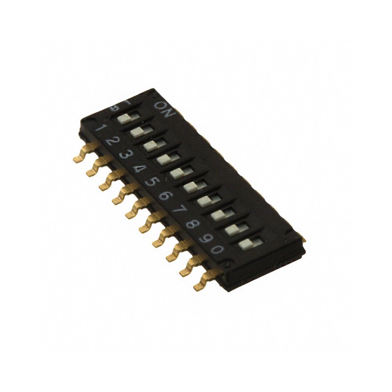 10 pcs : A6S-2101-PH(VNM) - SWITCH SLIDE DIP SPST 0.025A 24V