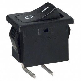 10 pcs : R1966ABLKBLKFR - SWITCH ROCKER SPST 15A 125V