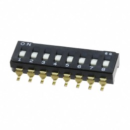 10 pcs : CFS-0801TB - SWITCH SLIDE DIP SPST 0.1A 6V
