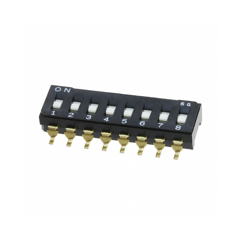 10 pcs : CFS-0801TB - SWITCH SLIDE DIP SPST 0.1A 6V