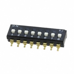 10 pcs : CFS-0802TB - SWITCH SLIDE DIP SPST 0.1A 6V