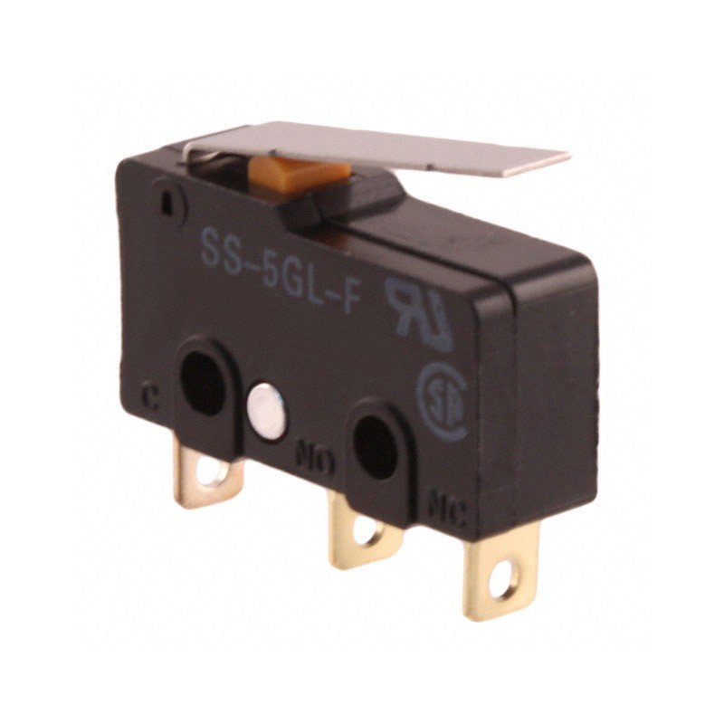 10 pcs : SS-5GL-F - SWITCH SNAP ACTION SPDT 5A 125V