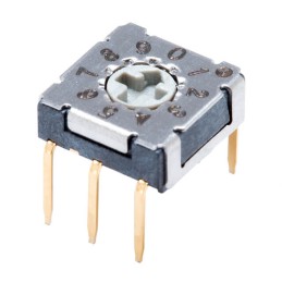 10 pcs : RDS-10S-7229-C-D - SWITCH ROTARY DIP BCD 0.1A 50V