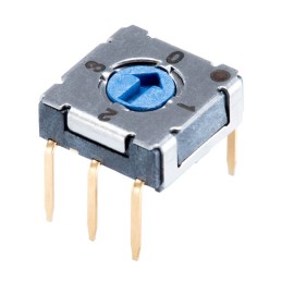 10 pcs : RDS-4S-7229-A-D - SWITCH ROTARY DIP BCD 0.1A 50V