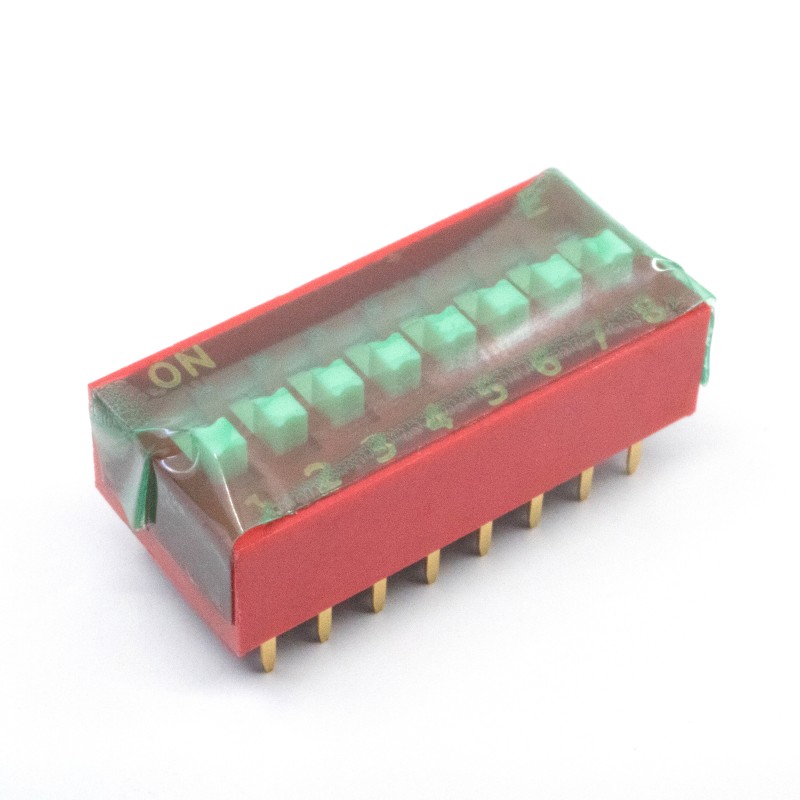 10 pcs : KAS1108ET - SWITCH SLIDE DIP SPST 0.025A 24V