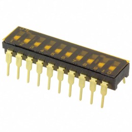 10 pcs : CFS-1000MC - SWITCH SLIDE DIP SPST 0.1A 6V