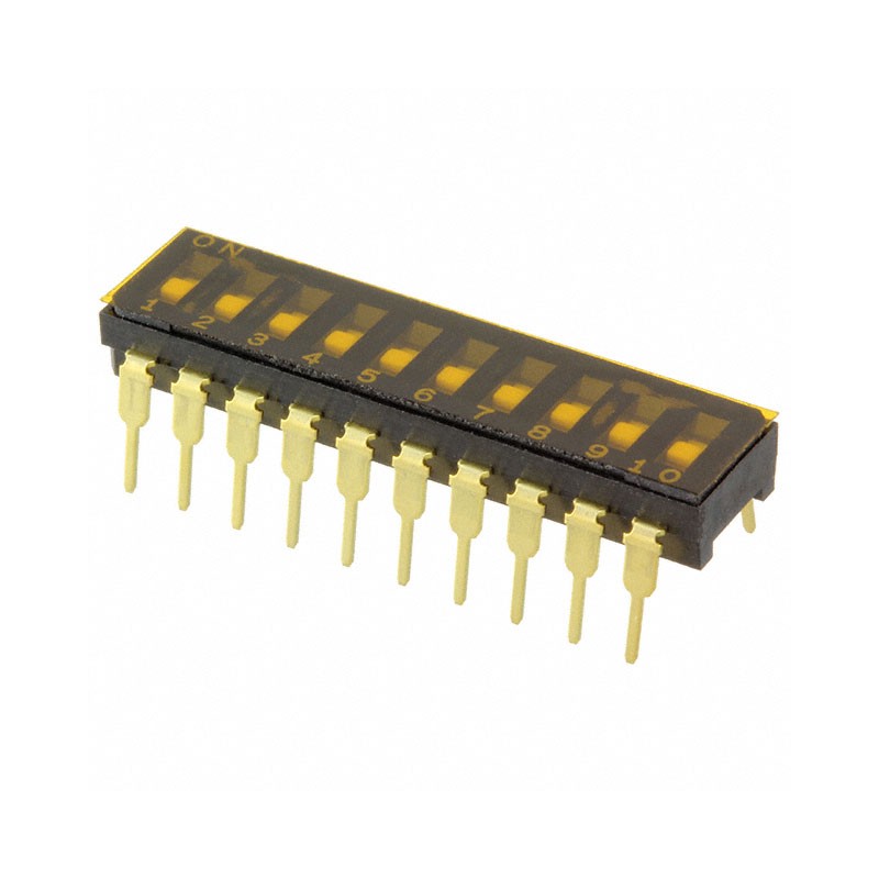 10 pcs : CFS-1000MC - SWITCH SLIDE DIP SPST 0.1A 6V