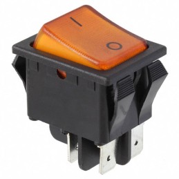 10 pcs : RB242D1011-127 - SWITCH ROCKER DPST 20A 125V