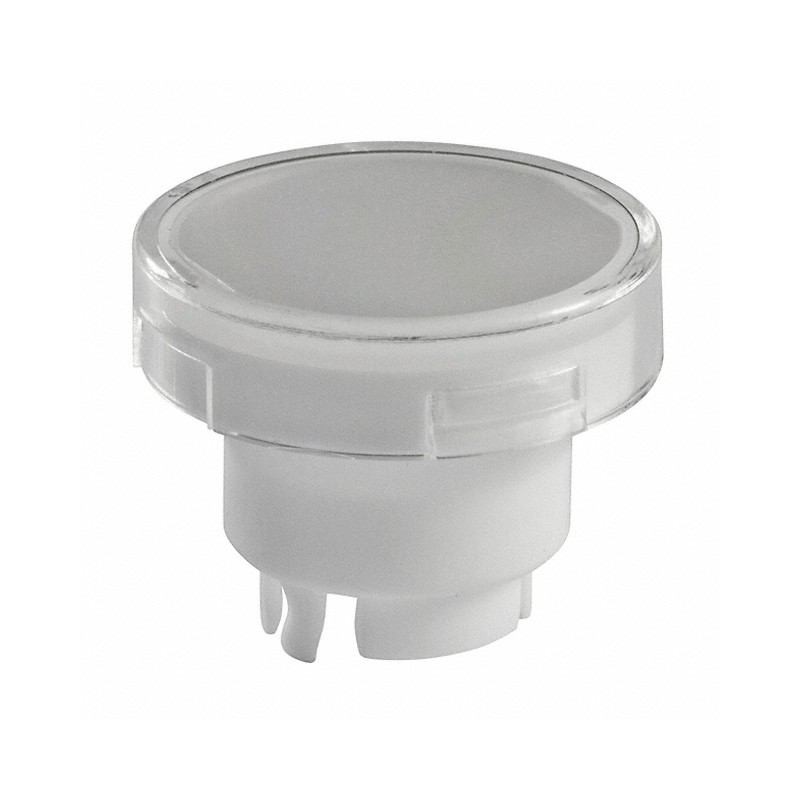 10 pcs : AT3005JB - CAP PUSHBUTTON ROUND CLEAR/WHITE