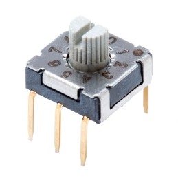 10 pcs : RDS-10S-7229-S-D - SWITCH ROTARY DIP BCD 0.1A 50V