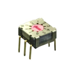 10 pcs : RD07A10RTT - SWITCH ROTARY DIP BCD 0.1A 50V