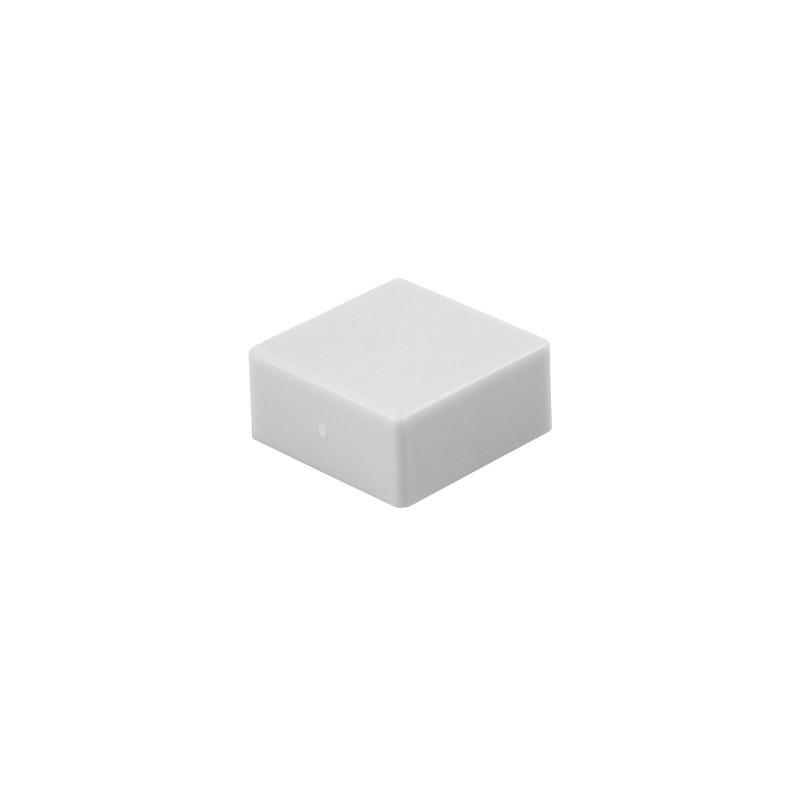 10 pcs : AT4191JB - CAP PUSHBUTTON SQUARE CLEAR/WHT