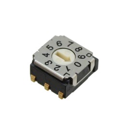 10 pcs : SH-7010TA - SWITCH ROTARY DIP BCD 0.1A 5V