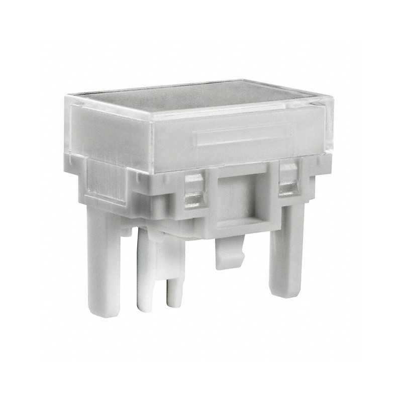 10 pcs : AT4027JB - CAP PUSHBUTTON RECT CLEAR/WHITE