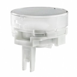 10 pcs : AT4128JB - CAP PUSHBUTTON ROUND CLEAR/WHITE