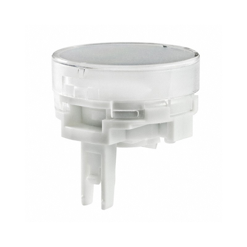 10 pcs : AT4128JB - CAP PUSHBUTTON ROUND CLEAR/WHITE