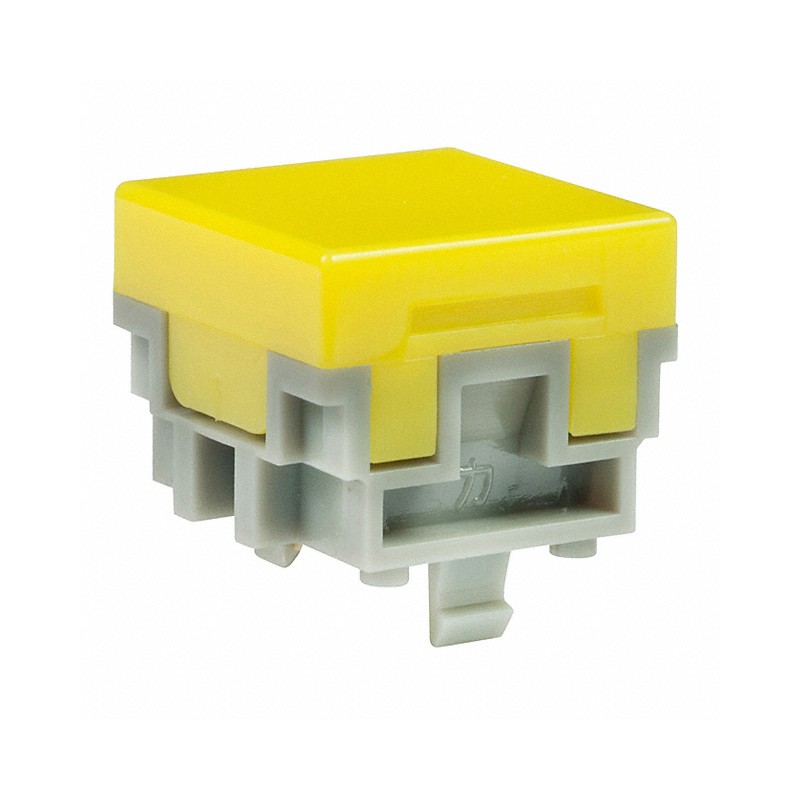 10 pcs : AT476EJ - CAP PUSHBUTTON SQUARE YELLOW