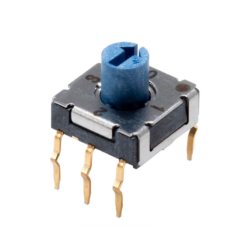 10 pcs : RDS-4S-7229-R-CR - SWITCH ROTARY DIP BCD 0.1A 50V