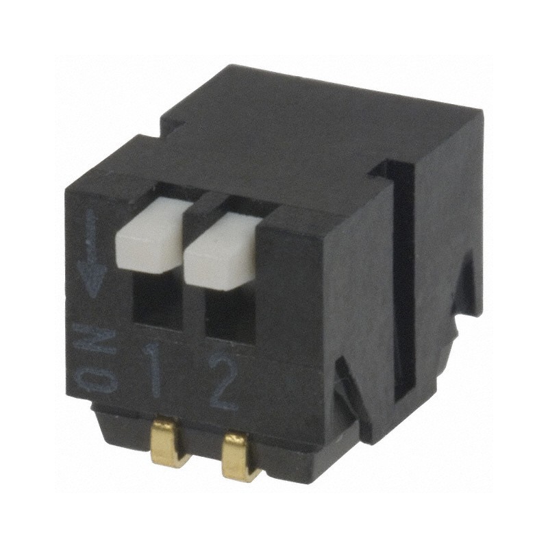 10 pcs : CHP-021TA - SWITCH PIANO DIP SPST 0.1A 6V