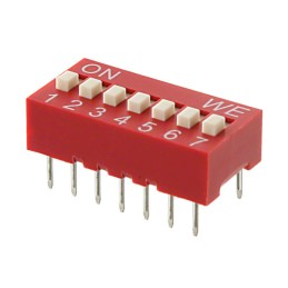 10 pcs : 418117270907 - SWITCH SLIDE DIP SPST 0.025A 24V