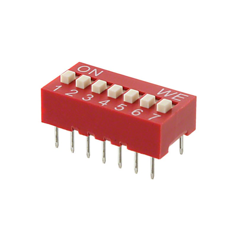 10 pcs : 418117270907 - SWITCH SLIDE DIP SPST 0.025A 24V