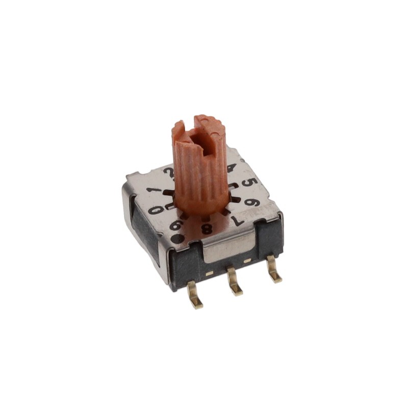 10 pcs : RD07B10CGT - SW ROTARY DIP BCD COMP 0.1A 50V