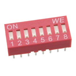 10 pcs : 418117170908 - SWITCH SLIDE DIP SPST 0.025A 24V