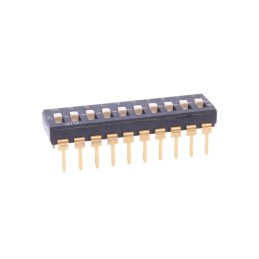 10 pcs : KAD08LHGT - SWITCH SLIDE DIP SPST 0.1A 50V