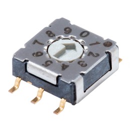 10 pcs : RDS-10S-7229-A-SMT - SWITCH ROTARY DIP BCD 0.1A 50V