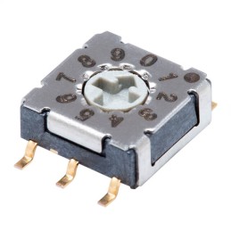10 pcs : RDS-10S-7229-C-SMT - SWITCH ROTARY DIP BCD 0.1A 50V