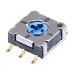 10 pcs : RDS-4S-7229-C-SMT - SWITCH ROTARY DIP BCD 0.1A 50V