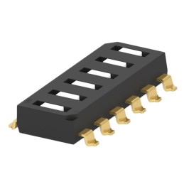 10 pcs : 1-1825006-1 - SWITCH SLIDE DIP SPST 0.025A 24V