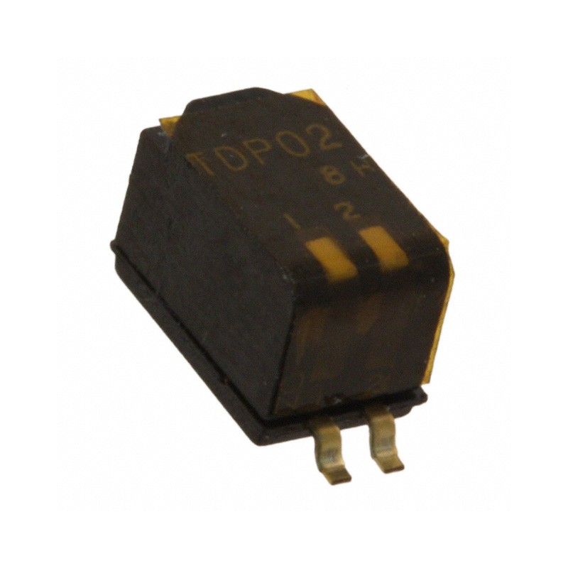 10 pcs : TDP02H0SB1 - SWITCH PIANO DIP SPST 0.025A 24V