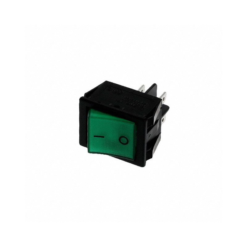 10 pcs : RB212C1011-136 - SWITCH ROCKER DPST 16A 125V