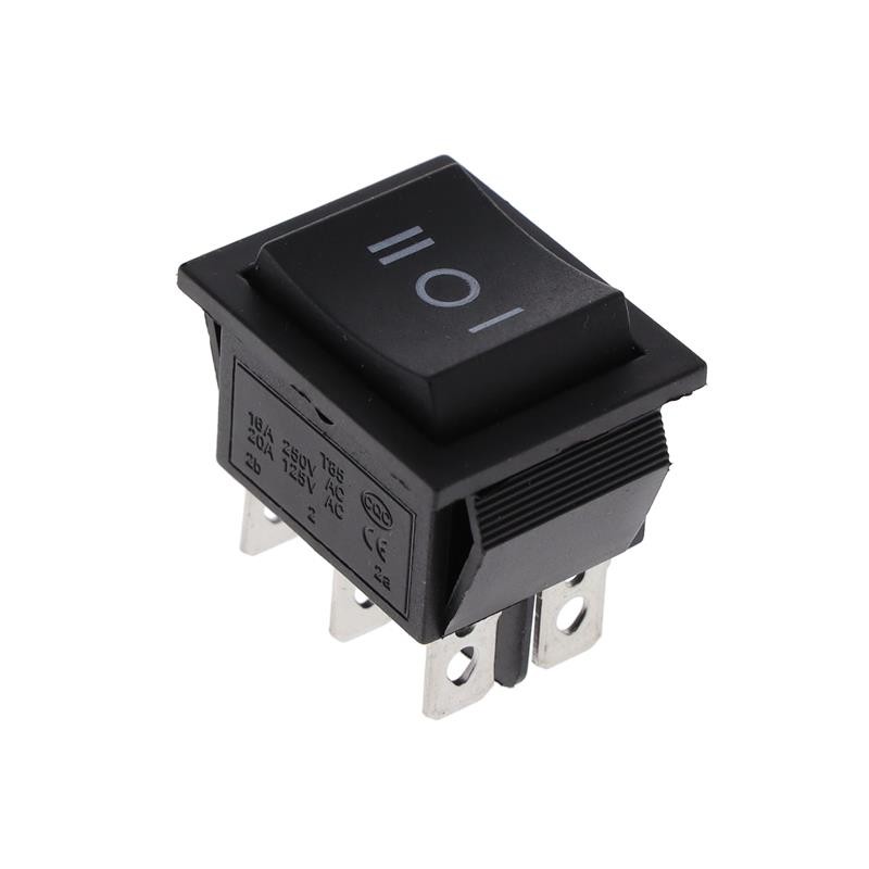 10 pcs : SW-R1-4E-E-6-0 - SWITCH ROCKER DPDT 20A 125V