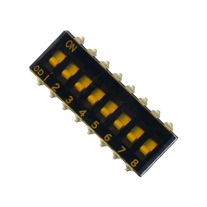 10 pcs : 4-1825059-2 - SWITCH SLIDE DIP SPST 0.025A 24V