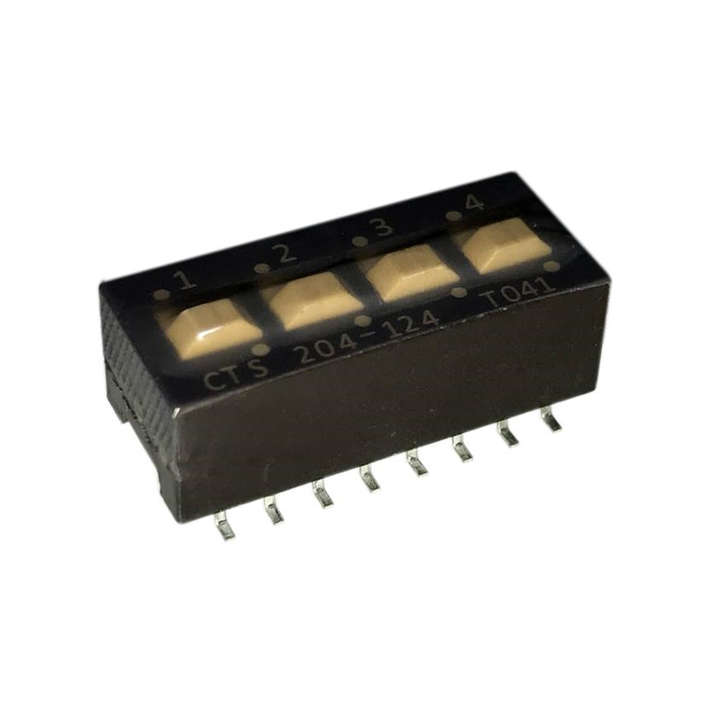 10 pcs : 204-124ST - SWITCH SLIDE DIP SPDT 0.05A 24V
