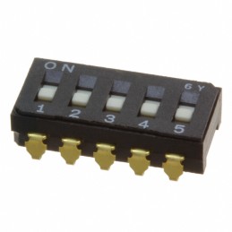 10 pcs : CFS-0502MA - SWITCH SLIDE DIP SPST 0.1A 6V