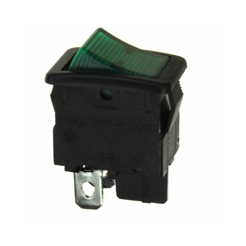 10 pcs : LRA22H2BBGLN - SWITCH ROCKER SPST 10A 125V