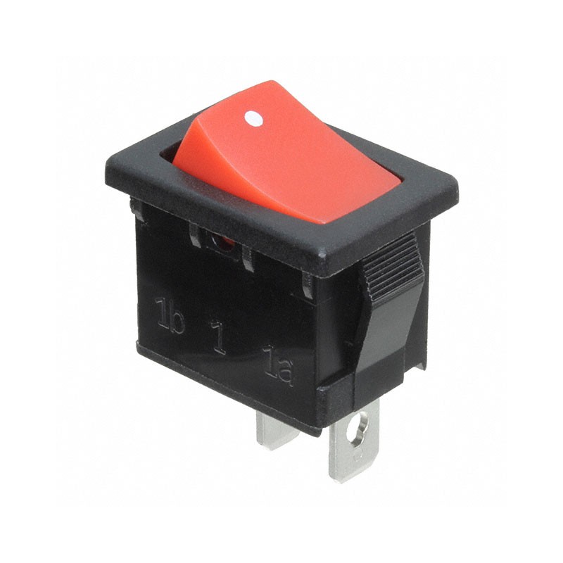 10 pcs : R1966FBLKREDAF - SWITCH ROCKER SPST-NO 15A 125V