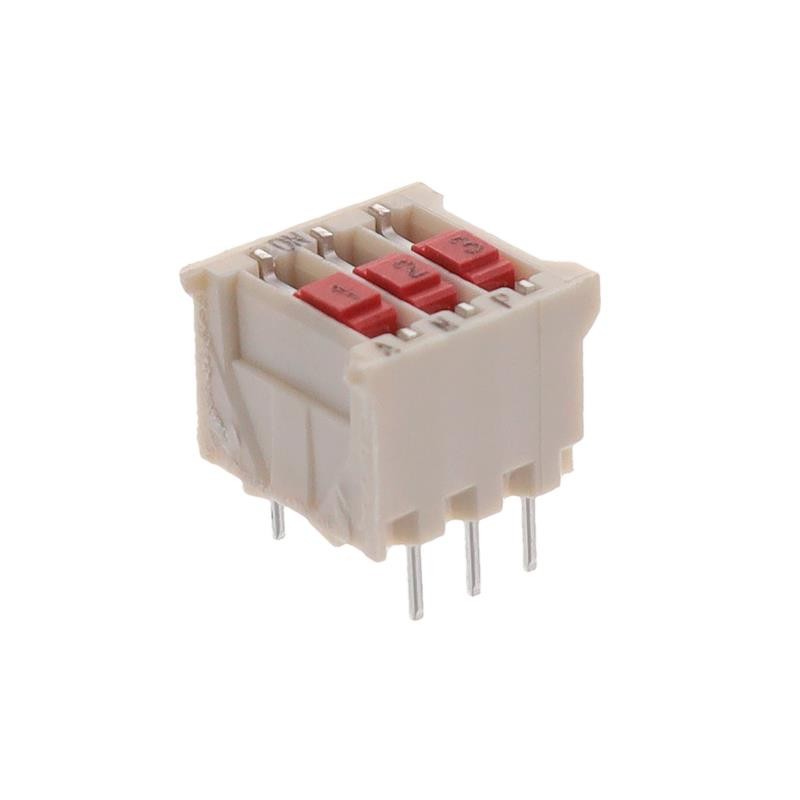 10 pcs : 5161390-3 - SWITCH SLIDE DIP SPST 0.025A 50V
